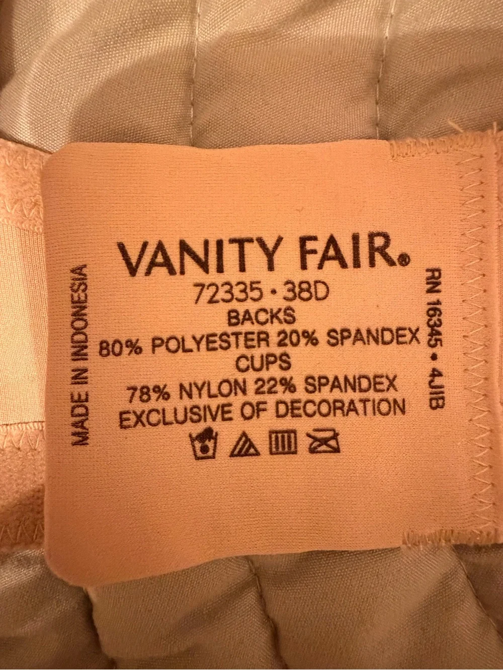 Vanity Fair Nude Wireless Smooth Bra
